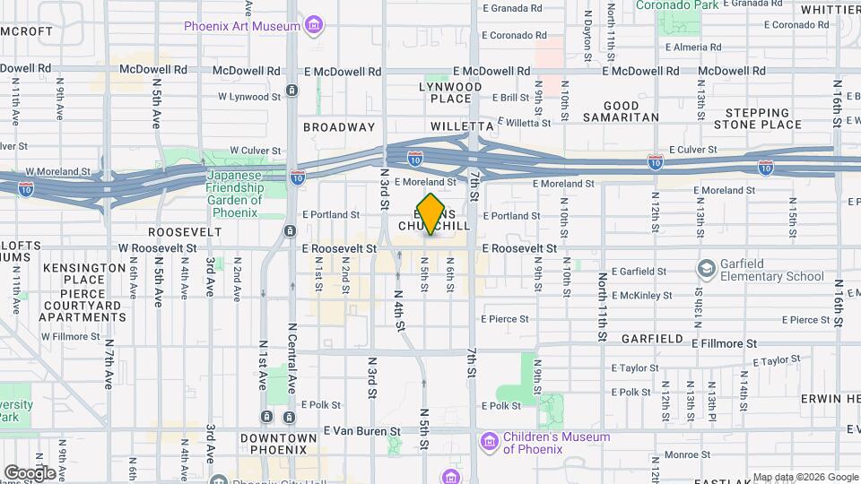 504 E Roosevelt St Map and Location Details