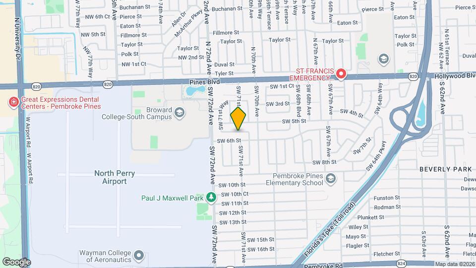7050 SW 5th Ct Mapa y Detalles de la Ubicación