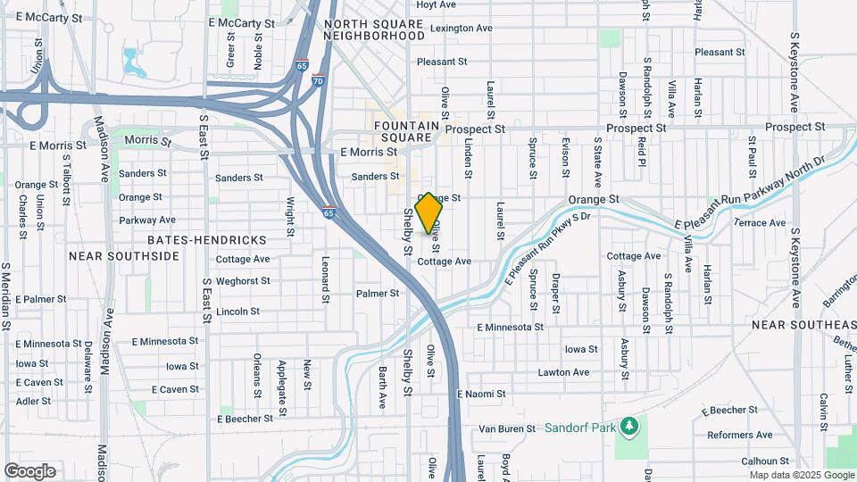 1418 Olive St Map and Location Details