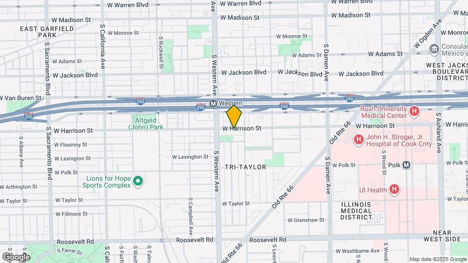 2321 W Harrison St Mapa y Detalles de la Ubicación