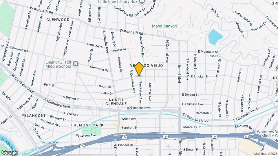 1157 San Rafael Ave Map and Location Details
