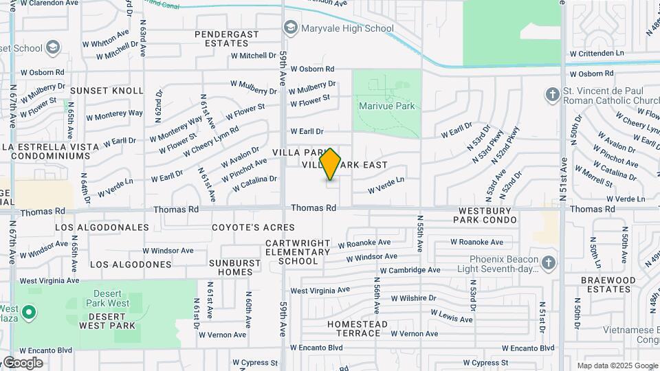 5704 W Thomas Rd Map and Location Details