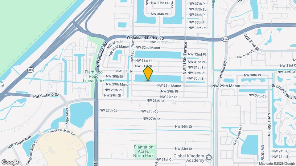 11901 NW 29th Manor Mapa y Detalles de la Ubicación