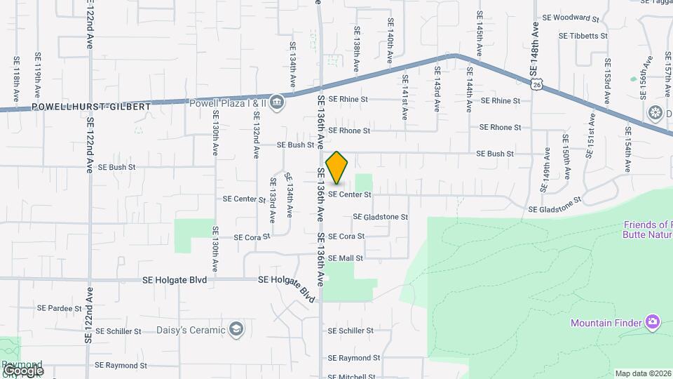 13637 SE Center St Map and Location Details