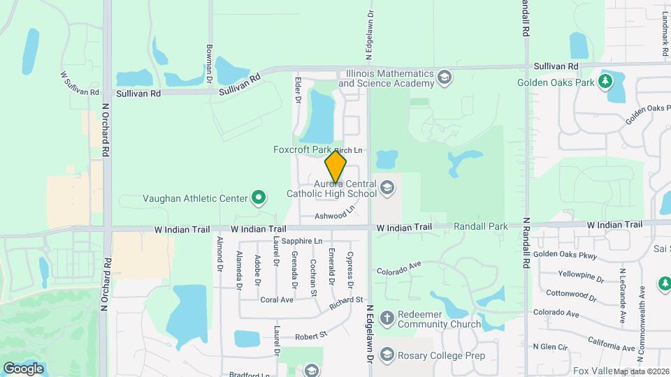 1307 Foxcroft Dr Map and Location Details