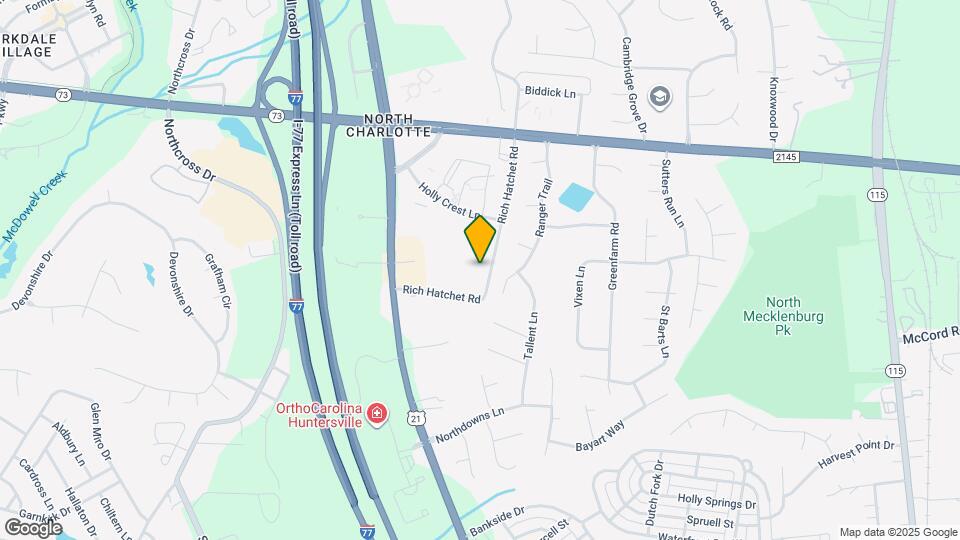 9825 Rich Hatchet Rd Map and Location Details