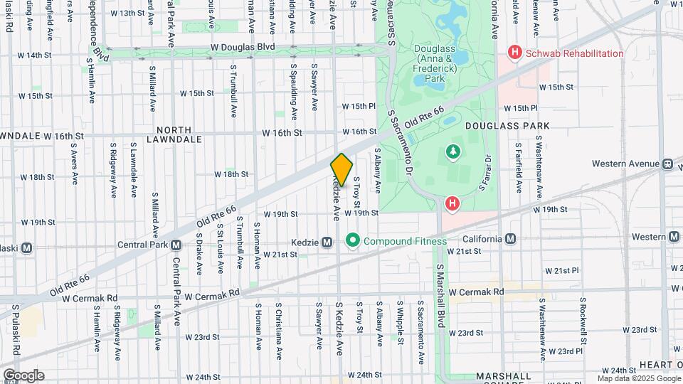 1849 S Kedzie Ave, Unit 3R Map and Location Details