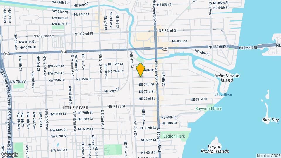 460 NE 75th St Map and Location Details