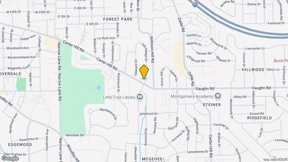 1884 Hill Hedge Dr Map and Location Details