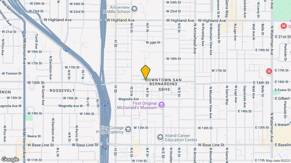 606 W 16th St Map and Location Details