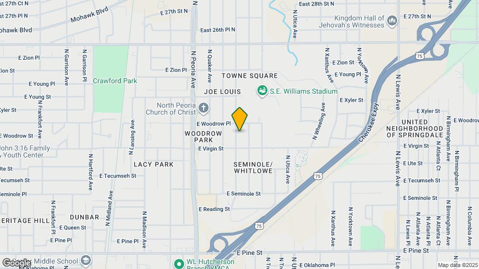 2125 N Rockford Ave Map and Location Details