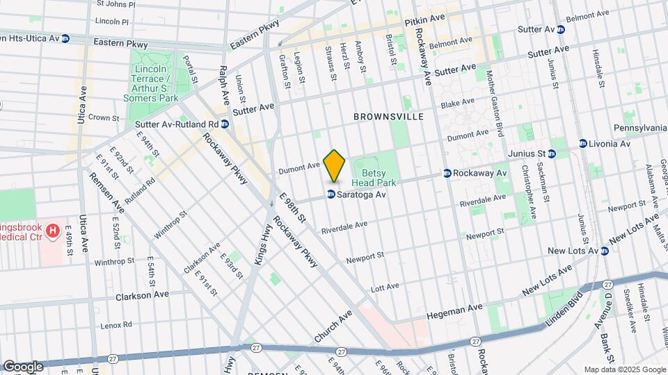 768 Saratoga Ave, Unit 768 1FL Map and Location Details