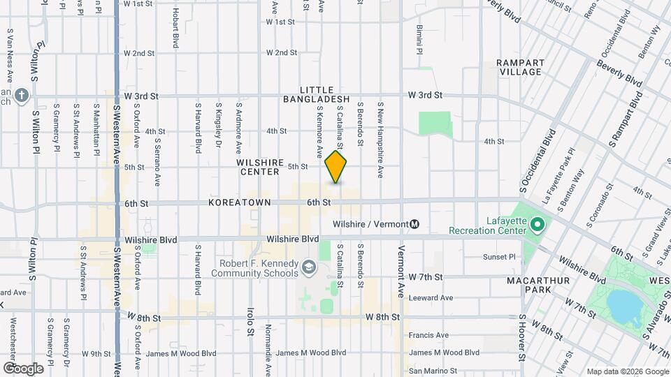 537 S Catalina St, Unit 1 Map and Location Details