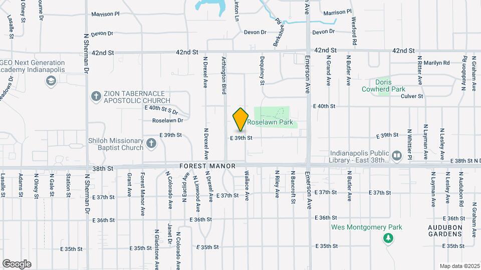 4660 E 39th St Map and Location Details
