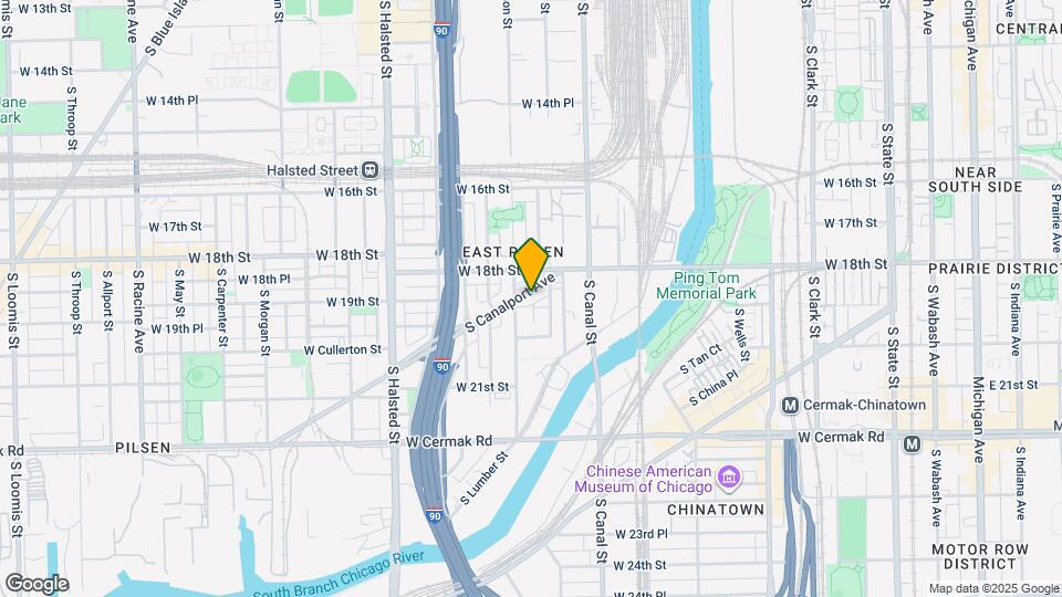 1837 S Canalport Ave Mapa y Detalles de la Ubicación