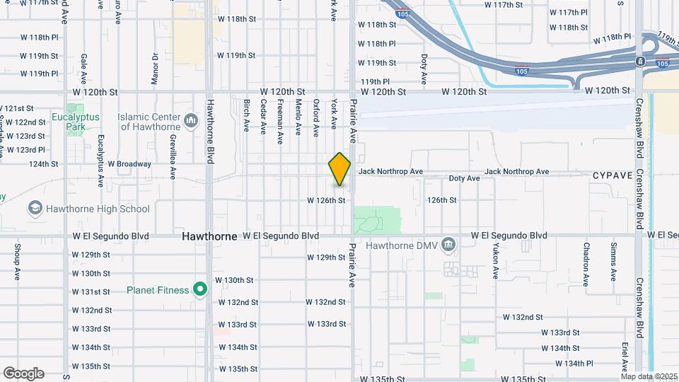 12528 York Ave Map and Location Details