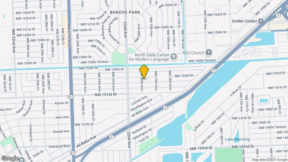 1985 NW 152nd Terrace Map and Location Details