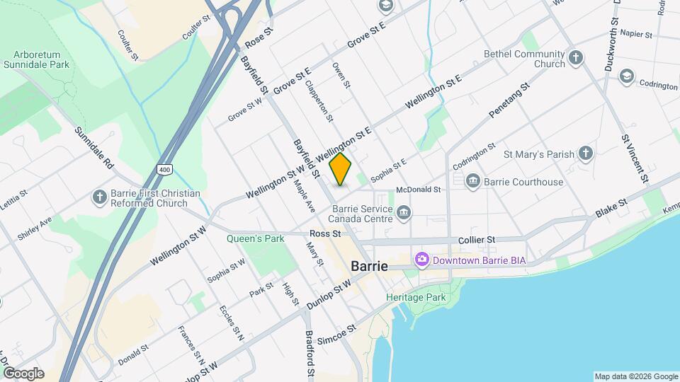 6 Sophia St E Map and Location Details