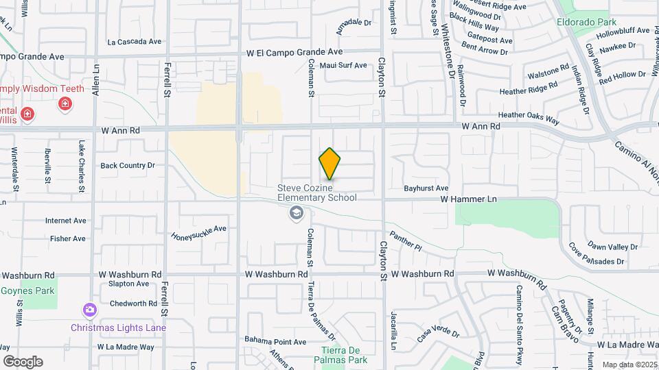 5421 Ash Meadows Way Map and Location Details