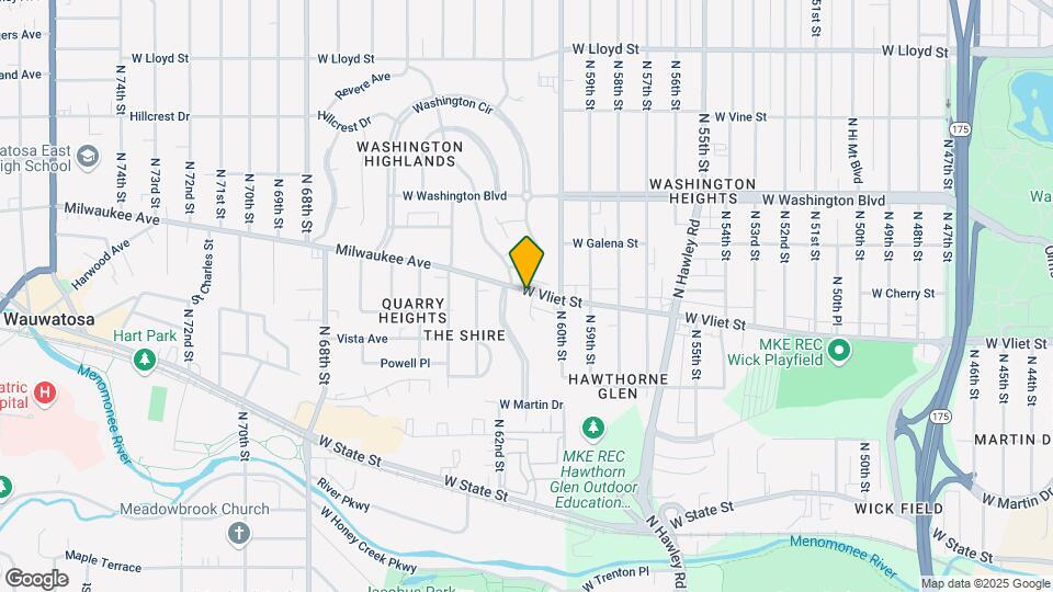 6101 W Vliet St Map and Location Details