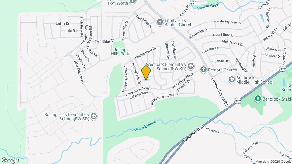10820 Pebblecreek Ct Map and Location Details