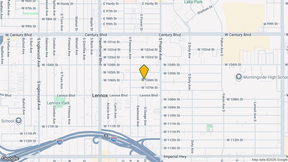 10603 S Osage Ave Map and Location Details