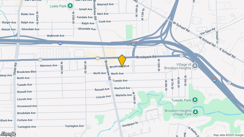 1725 Brookview Blvd, Unit 1725 Map and Location Details