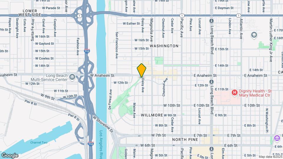 1233 Daisy Ave Mapa y Detalles de la Ubicación