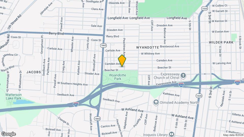 1105 Beecher St Map and Location Details