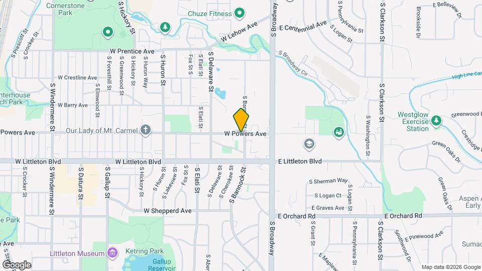 5605 S Bannock St Map and Location Details