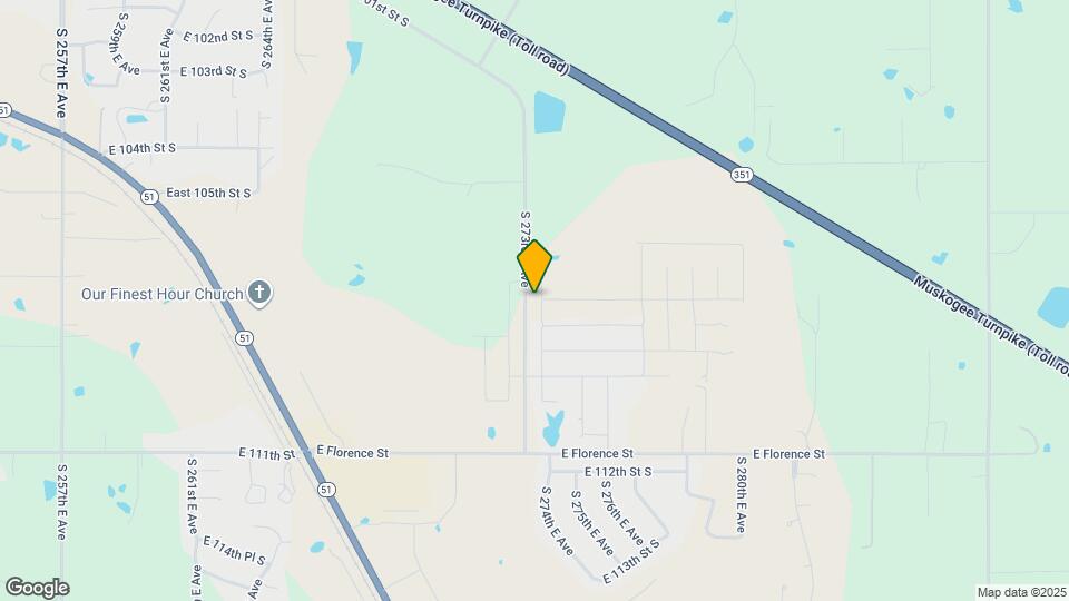 10812 S 274th E Ave Map and Location Details