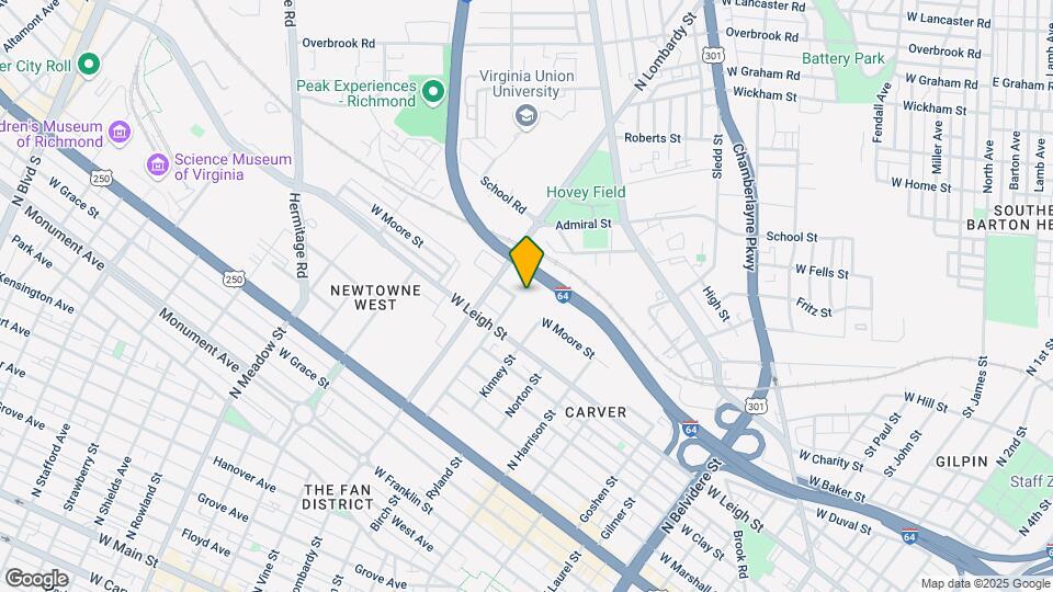 1270 W Moore St Map and Location Details