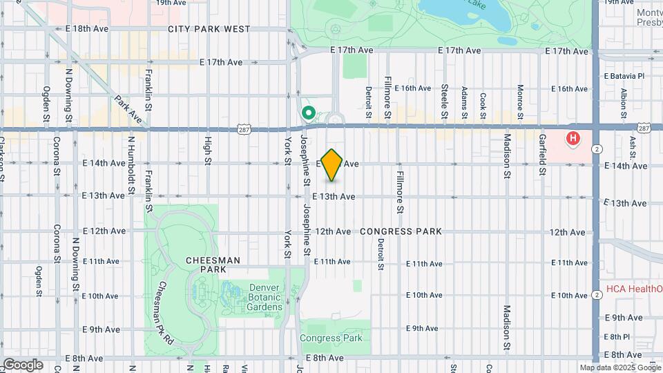1326 Columbine St Mapa y Detalles de la Ubicación