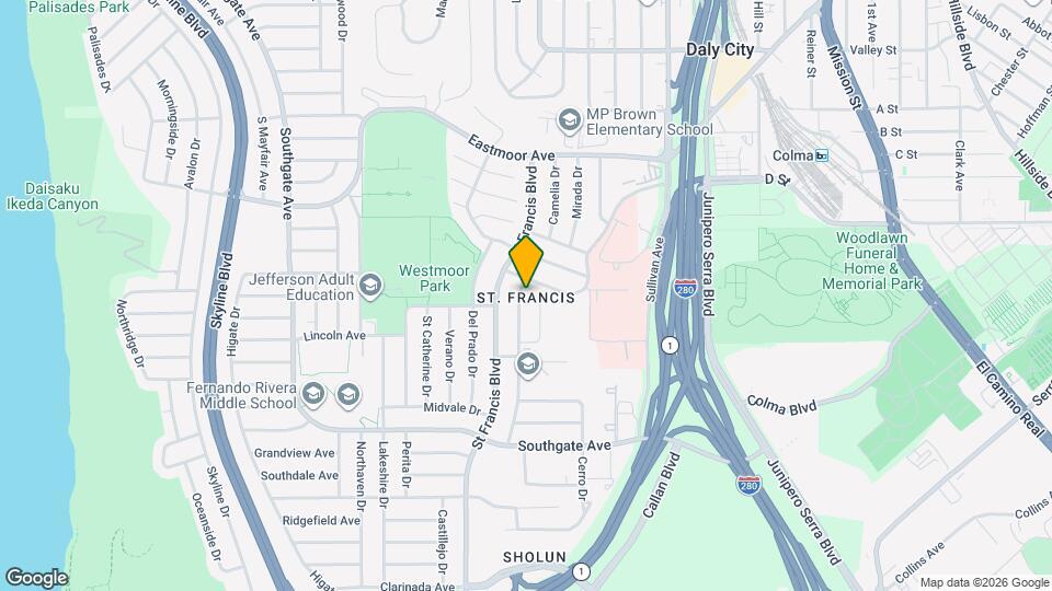 311 El Dorado Dr, Unit Unit 2 - Lower Level Large Room Map and Location Details