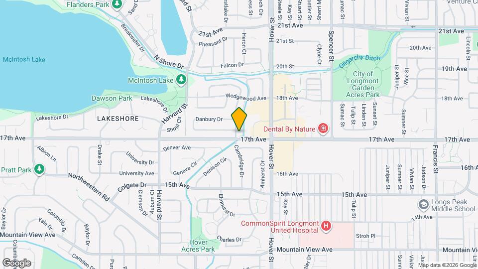 1702 Cambridge Dr Map and Location Details