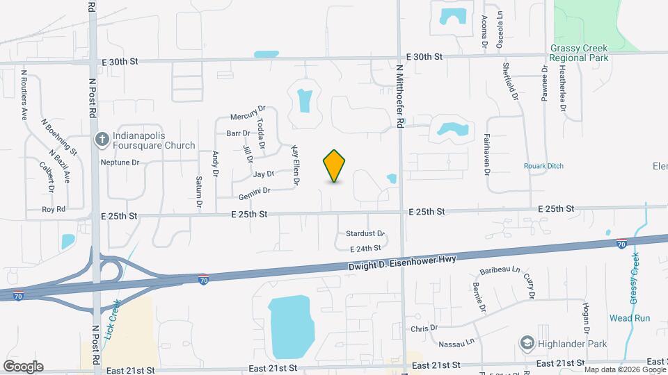 Hickory Grove Mapa y Detalles de la Ubicación