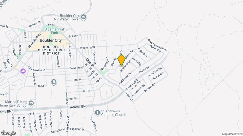 650 Arrayo Way Map and Location Details