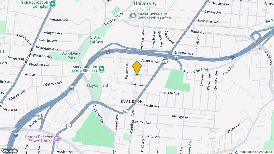 3420 Woodburn Ave, Unit 1 Map and Location Details