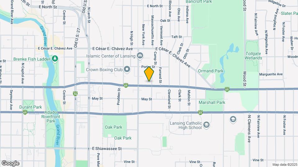 1033 E Oakland Ave, Unit B Mapa y Detalles de la Ubicación