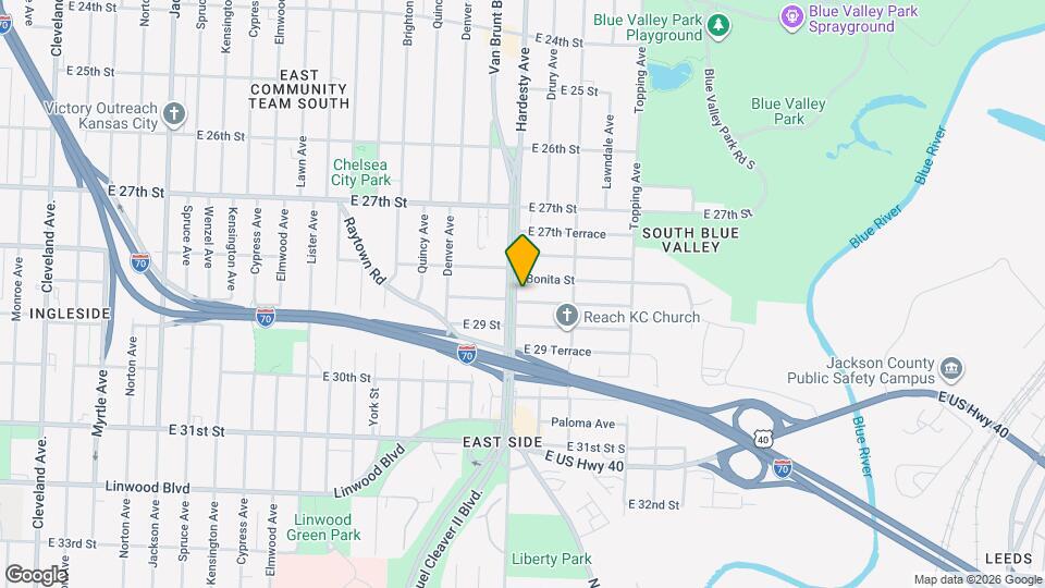 2833 Van Brunt Blvd Map and Location Details