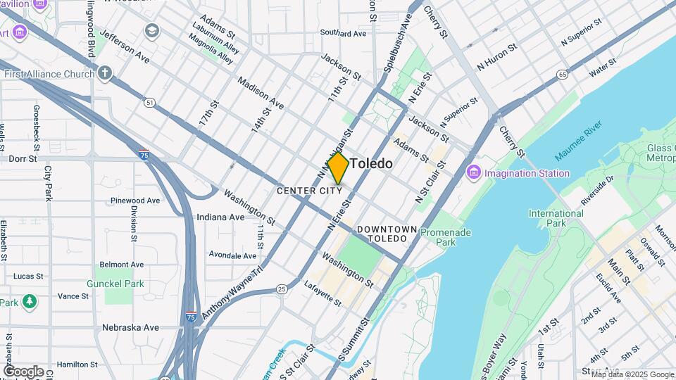 725 Jefferson Ave Mapa y Detalles de la Ubicación