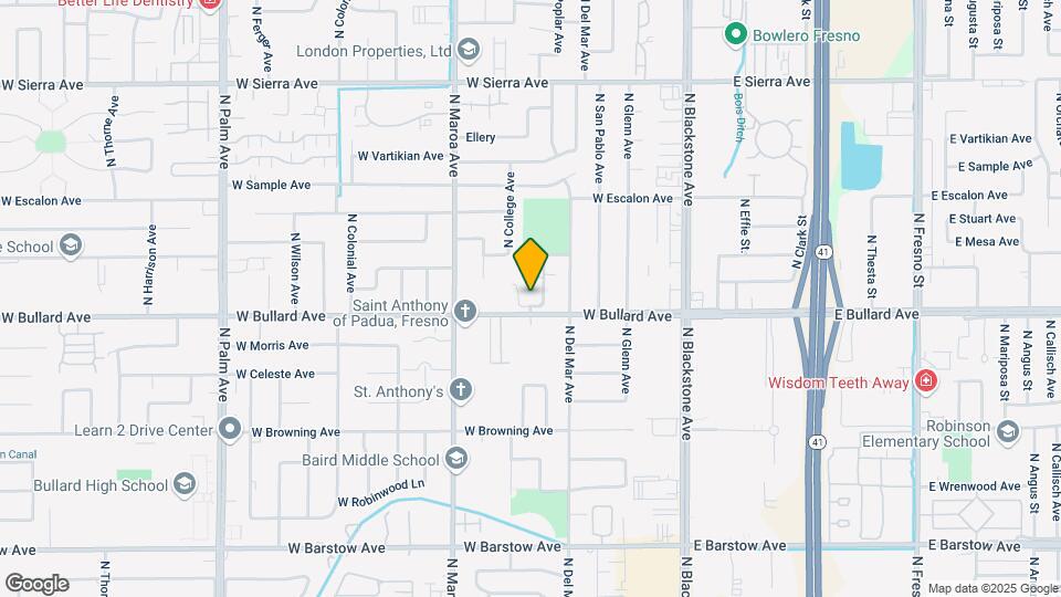 6021 N Poplar Ave Mapa y Detalles de la Ubicación