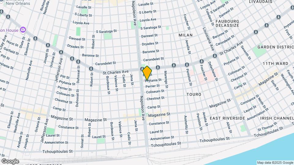 4316 Prytania St Map and Location Details