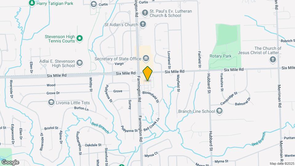 16822 Farmington Rd Mapa y Detalles de la Ubicación