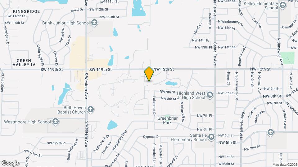 505 SW 121st Pl Map and Location Details