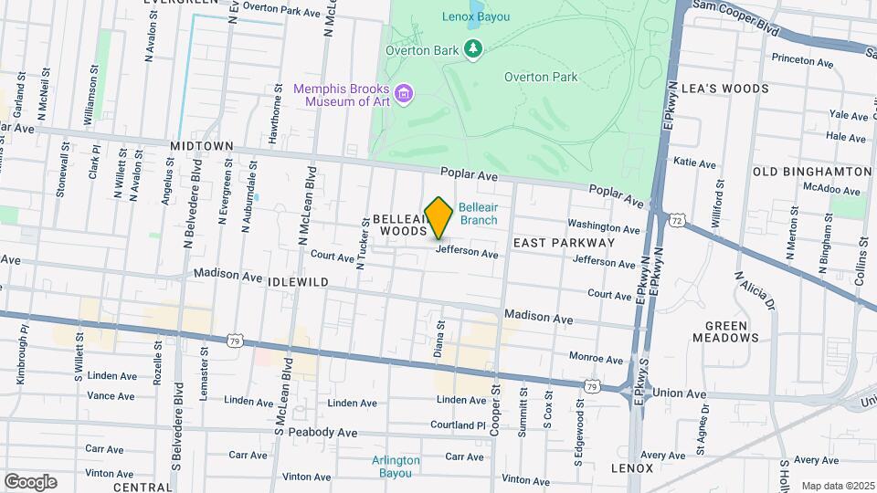 2036 Jefferson Ave Map and Location Details