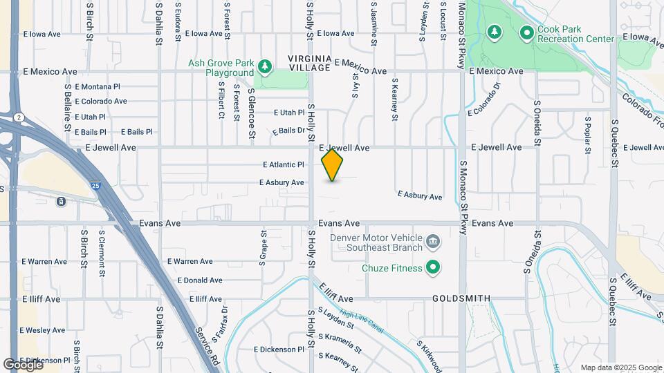 2010 S Holly St Map and Location Details