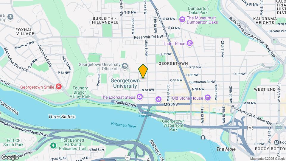 3519 O St NW Mapa y Detalles de la Ubicación