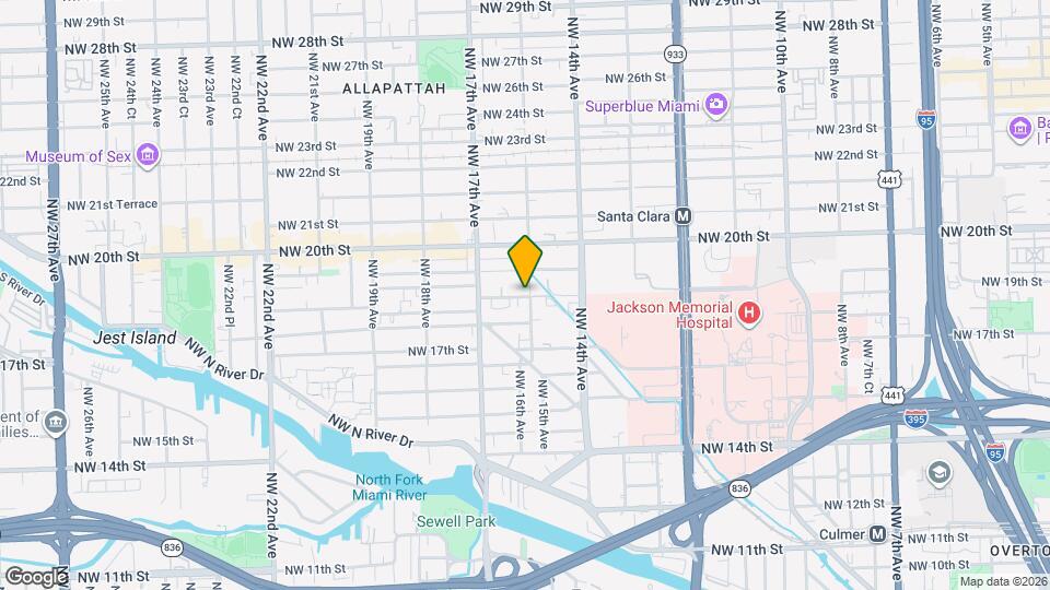 1525 NW 19th St Mapa y Detalles de la Ubicación