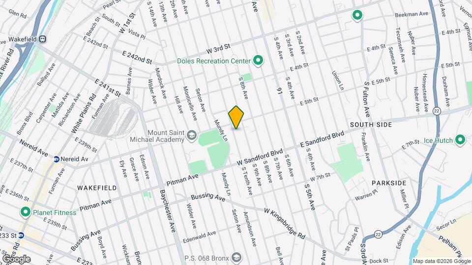 421 S Tenth Ave Map and Location Details